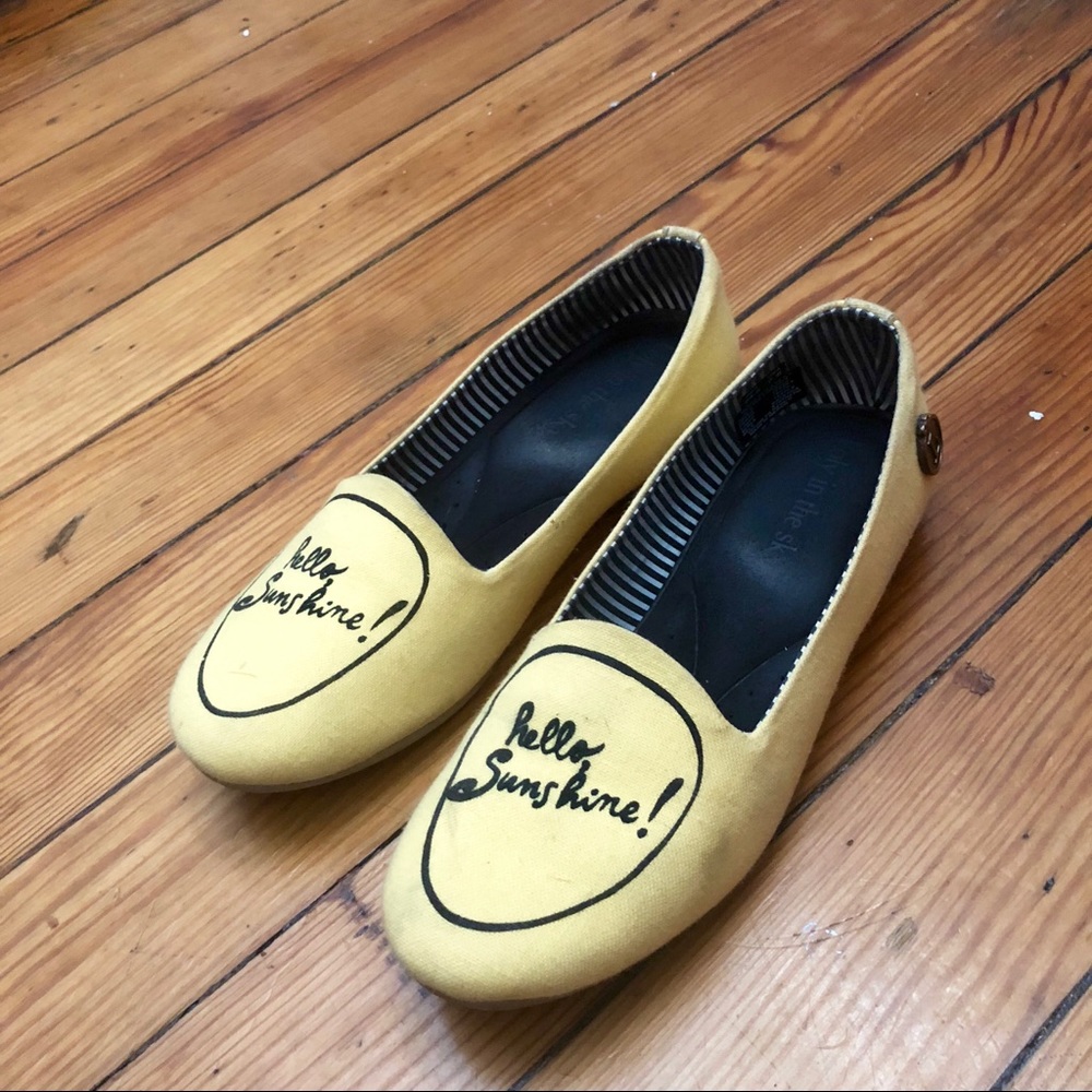 Sunny Yellow Loafer Slip-Ons by Loly in the Sky